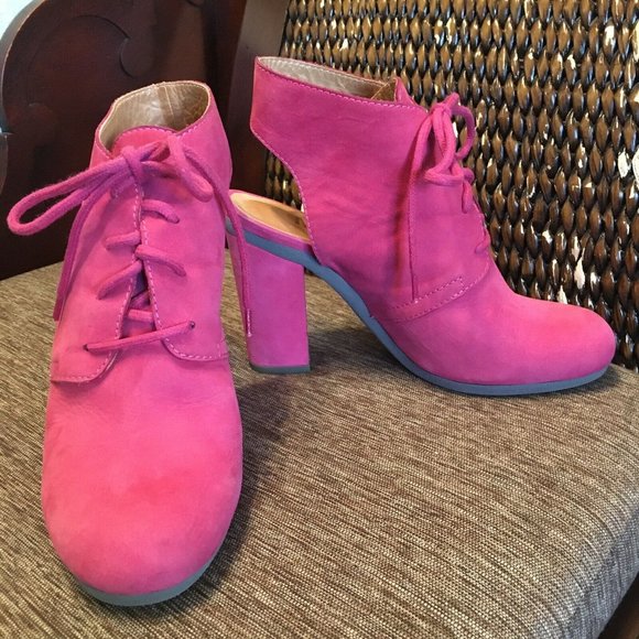 Maison Margiela BOOTS Booties MM6 HEELS - Pink / Red Sz 6 (EU 36) NICE! - Picture 6 of 16
